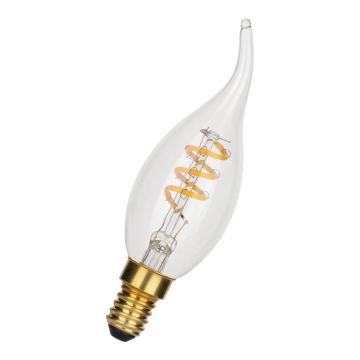 Bailey LED lamp filament spiraled helder kaars windstoot E14 3W 190lm 2200K dimbaar (144333)