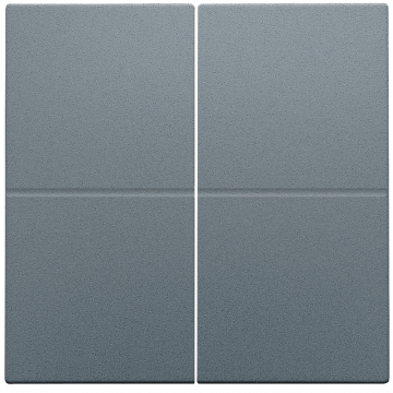 Niko afwerkingsset voor viervoudige elektronische schakelaar of drukknop, steel grey coated