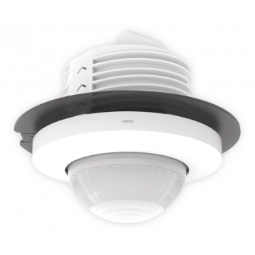 Niko aanwezigheidsmelder P42LR, 230 V, master, 32-37 m, 360°, SnapFit, wit voor inbouw (353-701121)