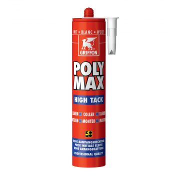 GRIFFON Polymax High Tack montagekit hoge aanvangshechting - koker 425 gram - wit (1490909)