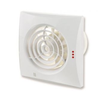 Siku ventilator inbouw Quiet met timer 25dB 97 m³/h - wand/plafondmontage Ø100mm (30411)