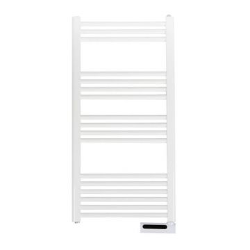 Eurom elektrische handdoekradiator voor badkamer 750W met thermostaat en timer - wit (352474)