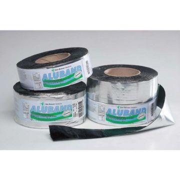 Den Braven Zwaluw aluband zelfklevende bitumineuze tape 50 mm - rol 10 meter - aluminium (200005)