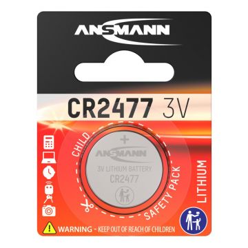 Ansmann batterij lithium knoopcel CR2477 / 3V - verpakking per 1 stuk (1516-0010)