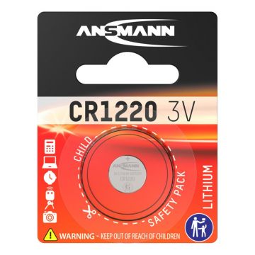 Ansmann batterij lithium knoopcel CR1220 / 3V - verpakking per 1 stuk (5020062)