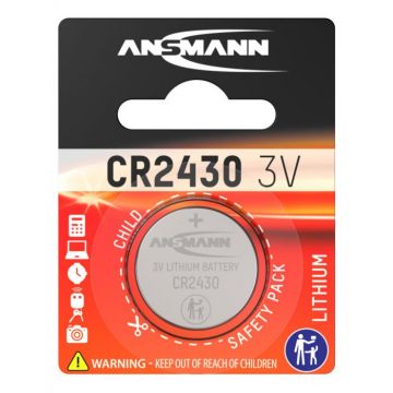 Ansmann batterij lithium knoopcel CR2430 / 3V - verpakking per 1 stuk (5020092)