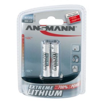 Ansmann Lithium batterij AAA / 1,5V - verpakking per 2 stuks (5021013)
