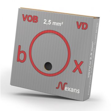 NEXANS VOB draad (H07V-U) 2.5mm2 grijs rol 100 meter (10564793)