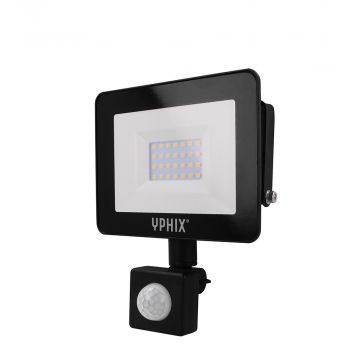 Yphix LED schijnwerper met sensor 10W 750lm warm wit 3000K IP44 (50508212)