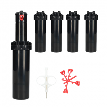 Rain S050 pop-up sectorsproeier 1/2'' binnendraad bereik max. 10,1 meter voor tyleen per 5 stuks + 1 sleutel (8102-100012)
