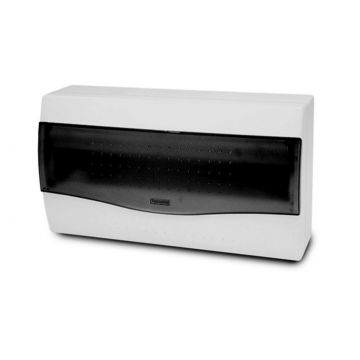 Famatel Nuova zekeringkast met doorzichtig deur 1-rij 18 modules 350x195x110mm (BxHxD) (3618)