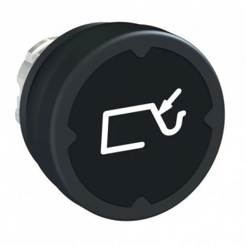 Schneider Electric Harmony XB4 drukknop met markering - zwart (ZB4BC28010)