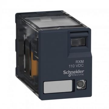 Schneider Electric Zelio RXM mini insteekrelais 2M/V 24V DC 12A met LED (RXM2AB3BD)