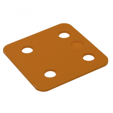 GB drukplaat zonder sleuf 70x70x2mm - oranje per 48 stuks (34702.B048)