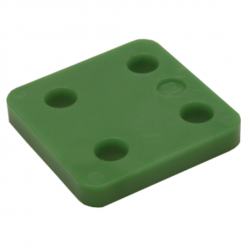 GB drukplaat zonder sleuf 70x70x10mm - groen per 48 stuks (34710.B048)