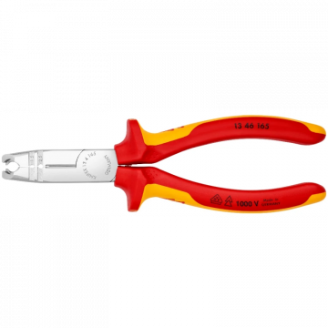 KNIPEX multifunctionele striptang slanke kop VDE 165mm (1346165)