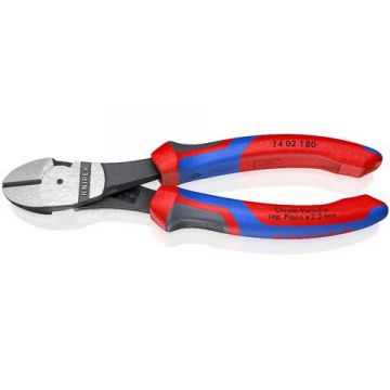 KNIPEX kracht zijkniptang 180mm met 3-comp comfort handgreep KNIPEXtend (7402180)
