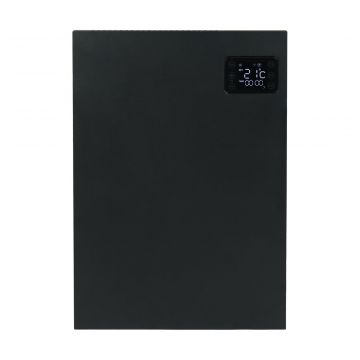 Eurom alutherm sani elektrische kachel voor badkamer 800W, met WiFi en app - zwart (361025)