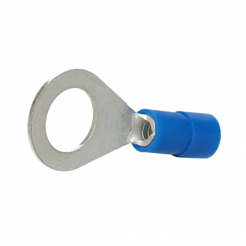 Cimco geïsoleerde ringkabelschoen recht blauw 1,5-2,5mm2 - gat M8 per 100 stuks (180040)