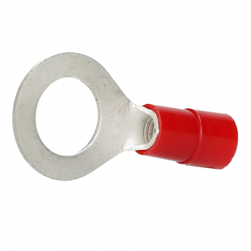 Cimco geïsoleerde ringkabelschoen recht rood 10mm2 - gat M12 per 50 stuks (180078)