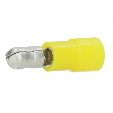 Cimco volledig geïsoleerde rondstekerhuls geel 4-6mm2 - 5mm per 100 stuks (180304)