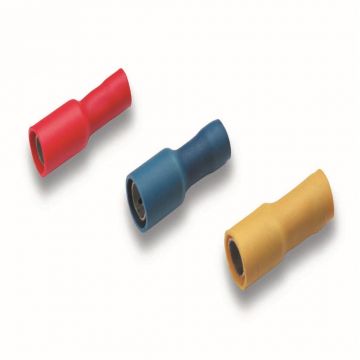 Cimco geïsoleerde rondsteker blauw 1,5-2,5mm2 - 5mm per 100 stuks (180312)