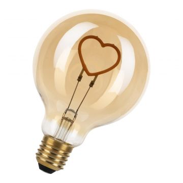 Bailey LED Silhouette Heart E27 2W 90l warm wit 14cm dimbaar (145546)