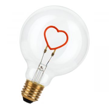 Bailey LED Silhouette Heart E27 2W 40lm rood 14cm dimbaar (145900)