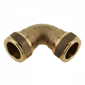 Bonfix t-koppeling messing knelfitting 22mm x 22mm x 22mm (82502)