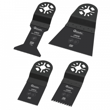 Qblades multitool zaagblad HCS hout - metaal UN92 per set van 4 stuks (QBL380628)