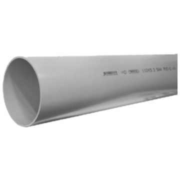 Wavin PVC rioolbuis SN4 125x3mm - grijs - lengte van 1 meter (100036)