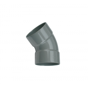 Wavin Wadal PVC bocht 45° mof-mof lijm 32mm - grijs (3101203004)