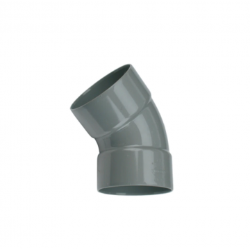 Wavin Wadal PVC bocht 45° mof-mof lijm 90mm - grijs (3101209004)
