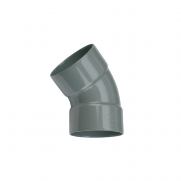 Wavin Wadal PVC bocht 45° mof-mof lijm 110mm - grijs (3101211004)