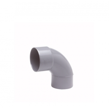 Wavin Wadal PVC bocht 90° mof-spie lijm 90mm - grijs (3101109009)