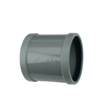 Wavin Wafix PVC steekmof manchet SN4 125mm - grijs (1110012000)