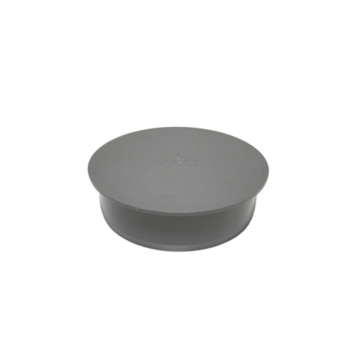 Wavin PVC eindkap spie-eind lijm SN4 90mm - grijs (3105109000)