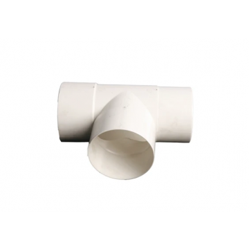 Wavin PVC T-stuk 88° HWA mof-mof-verjongd spie lijm 100mm - grijs (4042310009)
