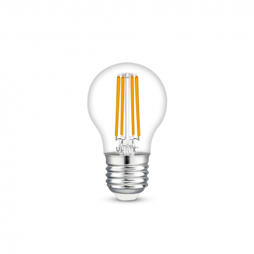 Yphix LEDlamp filament helder kogel E27 4.2W 470lm warm wit 2700K dimbaar (50510402)