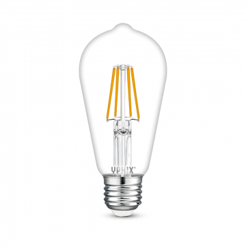 Yphix LEDlamp filament helde ST64 E27 4.5W 470lm warm wit 2700K niet dimbaar (50510450)