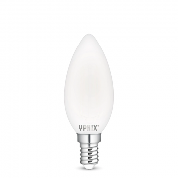 Yphix LED lamp filament helder kaars E14 2.5W 250lm warm wit 2700K dimbaar (50510614)