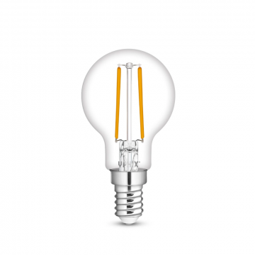Yphix LEDlamp filament helder bol E14 2.2W 245lm warm wit 2700K niet dimbaar (50510610)