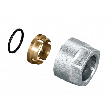 Bonfix euroconus adapter (pilaar, ring en wartel) voor koperen buis 15mm (73205)