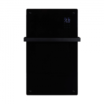 Eurom alutherm sani verre elektrische kachel voor badkamer 1200W met wifi en app - zwart (361261)