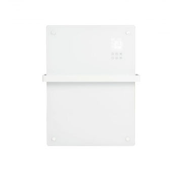 Eurom alutherm sani verre elektrische kachel voor badkamer 800W met wifi en app - wit (361230)