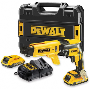 DeWALT accu bandschroefmachine 25-55mm 18V 2x2.0Ah en multilader in TSTAK koffer (DCF620D2K-QW)