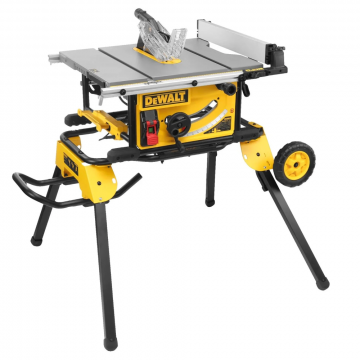 DeWALT zaagtafel 250mm 2000W 230V DWE7492 met verrijdbaar onderstel DWE74911 (DWE7492SET)