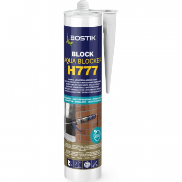 Bostik aqua blocker H777 universele waterdichte hybride SMP coating - koker 290ml - grijs (30616335)