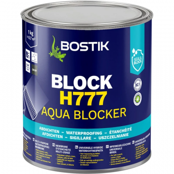 Bostik aqua blocker H777 universele waterdichte hybride SMP coating - blik 1kg - grijs (30814436)