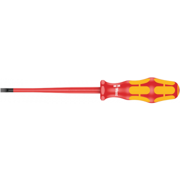 Wera schroevendraaier geïsoleerde schroevendraaier Kraftform SL 1.0x5.5 223/125mm Sleuf VDE (05006442001)